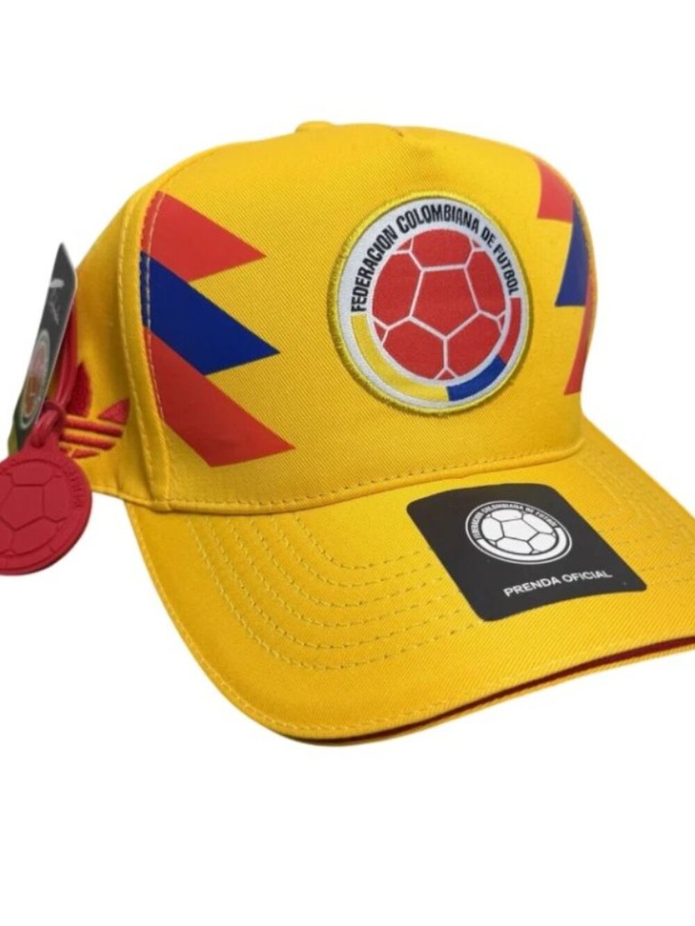 NWT Adidas La Tricolor Colombia Soccer Freddy Rincon Yellow Snap Back Hat Cap